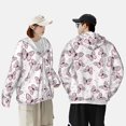 thumbnail image 4 of Cauagu Papillons Roses (2) pour Protection Solaire Chandail à Capuchon pour Hommes et Femmes, Maillot Dermoprotecteur à Manches Longues Pêche Course Séchage Rapide Léger-TG, 4 of 7
