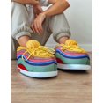 thumbnail image 1 of Zapatillas de casa altas de moda, suaves y esponjosas como nubes, pantuflas de invierno antideslizantes cálidas con suelas gruesas para hombres, mujeres y niños, 1 of 5