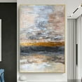 thumbnail image 6 of Large Handmade Gold Abstract Oil Painting On Canvas Wall Art Hotel Home Decoration Modern Living Room Bedroom Textured Artworks, 6 of 9