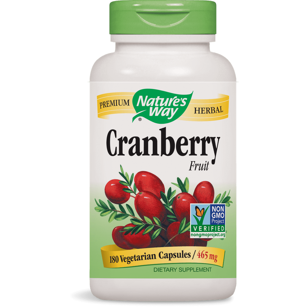 Natures Way Premium Herbal Cranberry Fruit Supplements 180 Ct Walmart