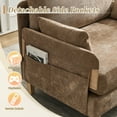 thumbnail image 5 of Leumius Foldable Sofa Bed,3-in-1 Convertible Sleeper Chair,Modern Foldable Sofa Chair With 3 Pillows for Small Spaces,Light Brown, 5 of 8