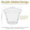 thumbnail image 6 of Sunnydaze Laurel 13" x 13" x 9.75" Round Rust Polyresin Outdoor Planter Pot, 6 of 9