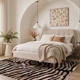 thumbnail image 3 of KUETH 9x12 Zebra Area Rugs Machine Washable Rugs for Living Room, Non Slip Flat Pile Rug with Rubber Backing, Modern Rug for Entryway Bedroom Dining Room Home Office, 3 of 10