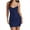 Navy Blue, variant on Women's Sparkly Sequins Bodycon Mini Dress Spaghetti Straps Floral Glitter Party Dress