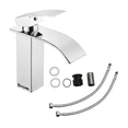 thumbnail image 2 of Llave Mezcladora  Bloosom Plana Monomando Para Fregadero Lavabo Cromado Plateado, 2 of 4