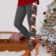 thumbnail image 3 of WILLBEST Leggings Deportivos de Compresión con Estampado Navideño de Fútbol para Mujer, Pantalones de Yoga para Entrenamiento Físico, Correr, Deportes Mediana, 3 of 4