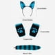 thumbnail image 2 of Guardurnaity Guantes de pata de animal con diadema de oreja para Cosplay accesorios de decoración navideña de Halloween de felpa Disfraces de disfraces Púrpura, 2 of 6