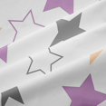 thumbnail image 5 of Manfei Colorful Stars Blackout Curtains,Cute Cartoon Themed Window Curtains Pack of 2 (38x45 Each),White, 5 of 6