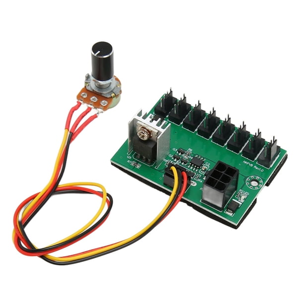 Adaptador de ventilador Way, Hub de ventilador PWM DC PC, controlador de velocidad de ventilador Hub Way Fan Hub creado magistralmente