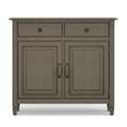 thumbnail image 4 of WyndenHall  Hampshire 40" Wide Solid Wood Traditional Entryway Storage Cabinet - 40"w x 15"d x 36" h 3 and 4 Legs Farmhouse Grey Lacquer,Stained, 4 of 5