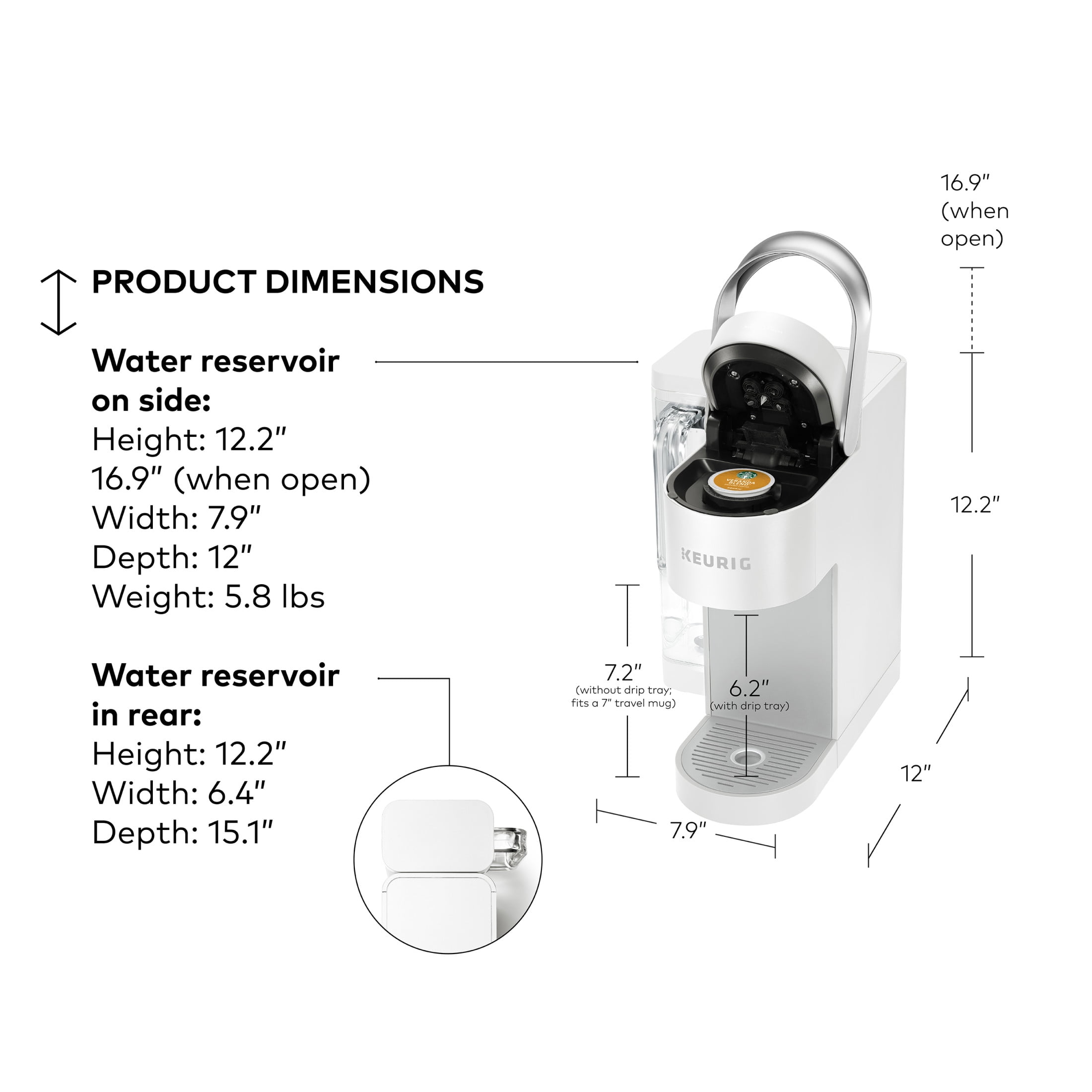 K-Supreme® SMART Single Serve Coffee Maker-White