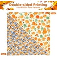 thumbnail image 6 of Fall Dog Bandana Reversible 2 Pack Large, Autumn Orange Pink Pumpkin Floral Leaves Cute Fall Pet Bandanas for Dogs Adjustable Triangle Holiday Scarves for Medium Large Extra Large Boy Girl Dogs, 6 of 6