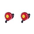 thumbnail image 2 of Destyer Bike Small Bell Cute Daisy Iron Plastic Flower Bicycle Bell Smart Decorative Red 2Set, 2 of 6