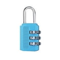 thumbnail image 1 of Speravity Candado de contraseña de combinación de 3 dígitos Candado de seguridad de aleación de zinc Maleta Equipaje Cerradura codificada Candado de Herramientas y ferretería azul Speravity JJ18140-04, 1 of 6
