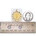 thumbnail image 2 of 14K Gold Miraculous Medal - 3/4 Inch x 1 Inch in 14K Yellow Gold, 2 of 2