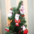 thumbnail image 4 of Adornos navideños de Papá Noel, muñeco de nieve, Reno, decoraciones colgantes para árbol de Navidad, colgante de pared para puerta, 4 of 4