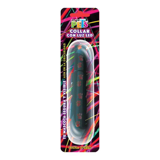 COLLAR LED HUELLAS MED.