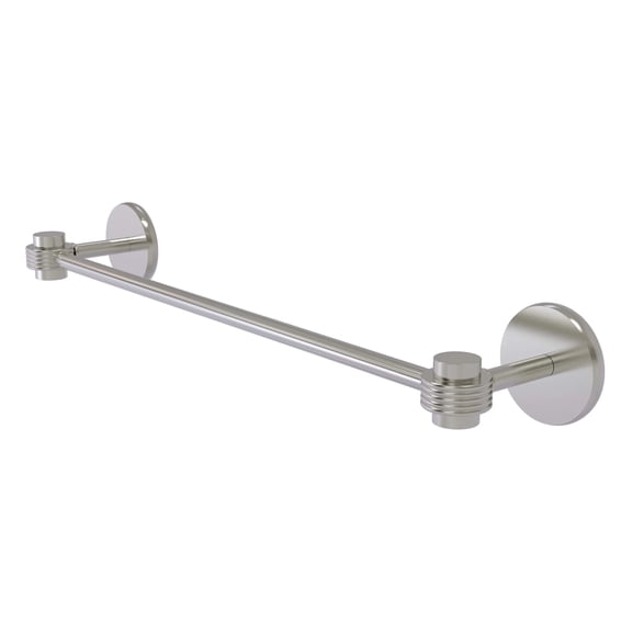 Satellite Orbit One Collection 30-in Towel Bar with Groovy Accents in Satin Nickel