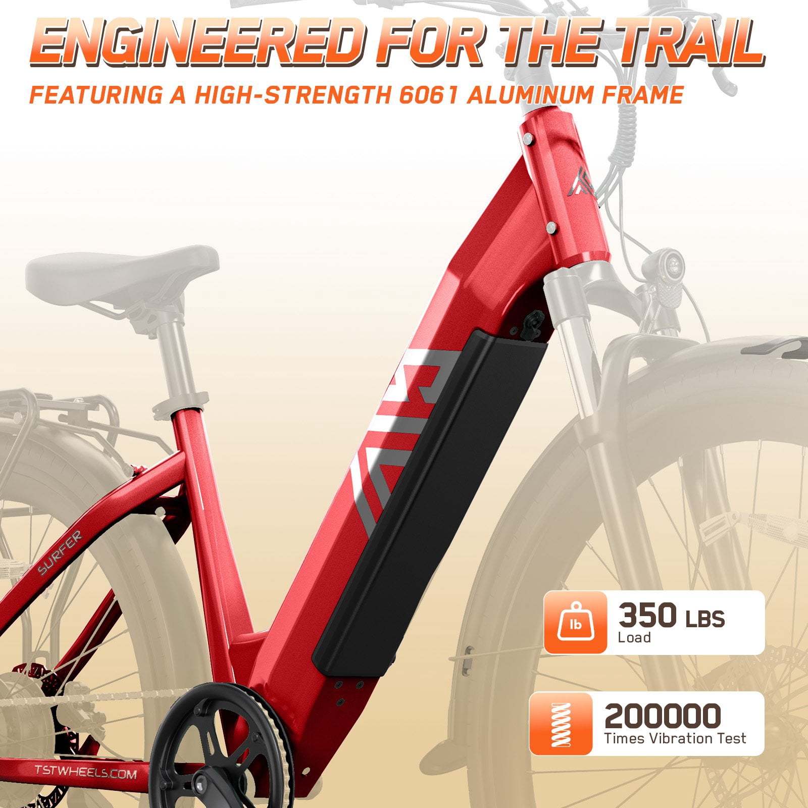 TST Electric Bike for Women, Peak 1000W E Mountain Bike, Electric Bicycle, 27.5" Tire EBike, Hydraulic Disc Brakes, 48V/15Ah Battery