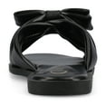 thumbnail image 3 of Journee Womens Prylin Slip On Bow Flat Sandals, 3 of 9