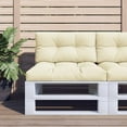 thumbnail image 1 of vidaXL Pallet Cushion Cream 80x40x12 cm Fabric, 1 of 5