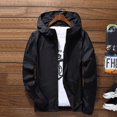 thumbnail image 1 of Men Wind Breaker Coat Zipper Hoodie Jacket Quick Drying Sport Outwear New, 1 of 11