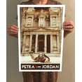 thumbnail image 3 of Petra Jordan Vintage Travel Poster / Postcard WPA Style Retro Al-Khazneh Art Print, 3 of 4