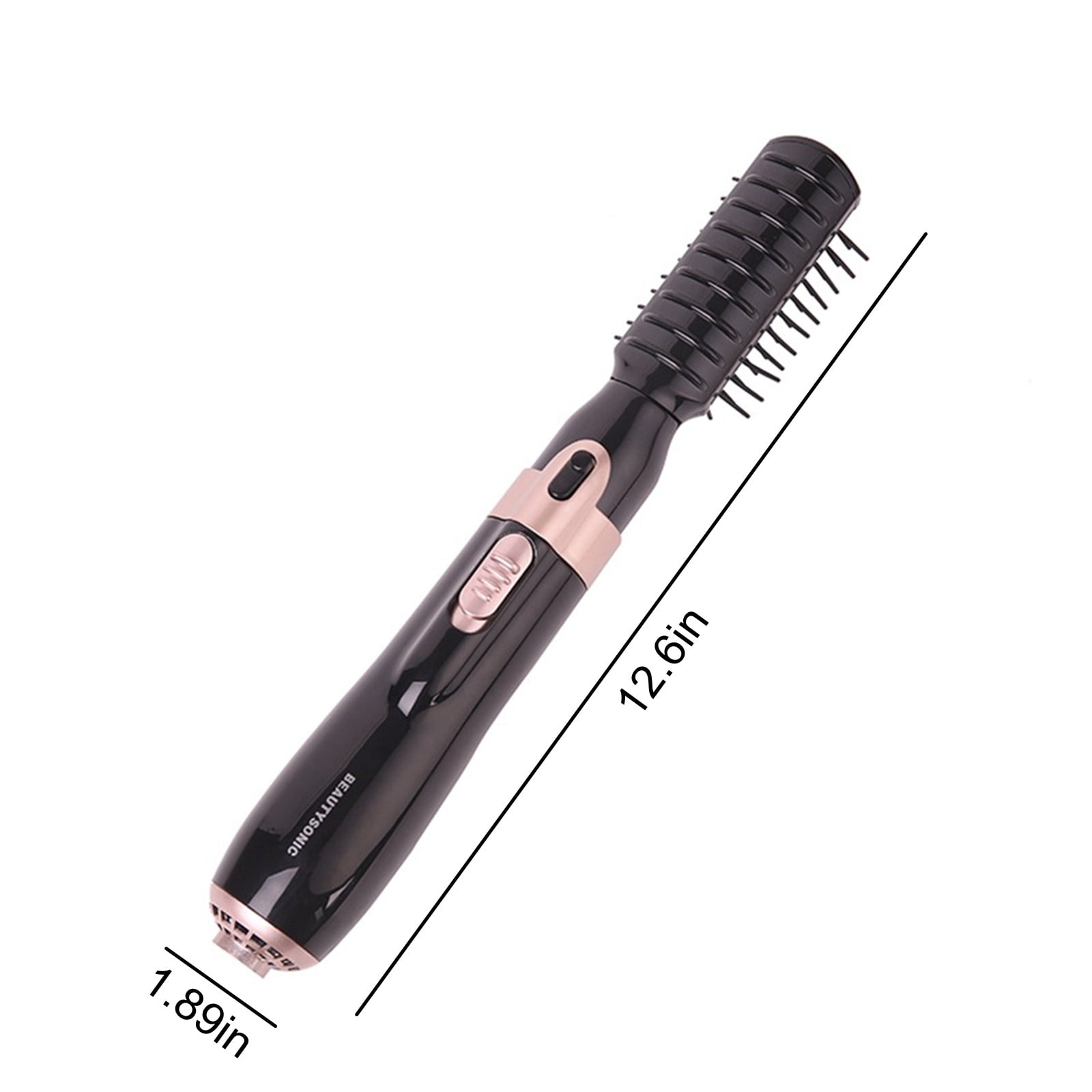 SPOORYYO Hair Dryer with Brush - Auto-Rotate Detangle Hot Brush with 4 Heads for Drying, Straightening, and Volumizing