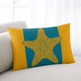 thumbnail image 2 of Starfish Mandalas Throw Pillow Cover 16 x 24 Inch Decorative Pillow Cover Boho Modern Orange Blue Stripe Lumbar Pillowcase Seasonal Rectangle Cushion Case for Couch Sofa Bed Living Room, 2 of 7
