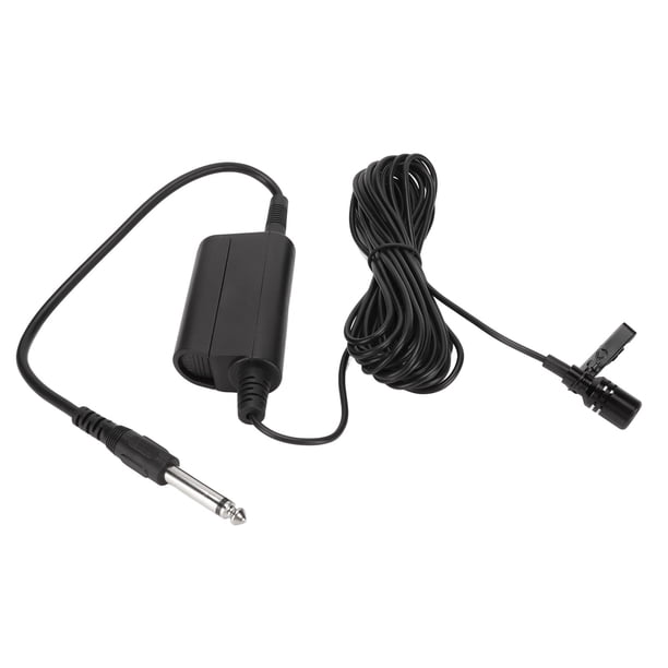 Micrófono Lavalier Micrófono Profesional Omnidireccional Clip En Micrófono Con Cable Para Guitarra Discurso Tambor Piano Saxofón