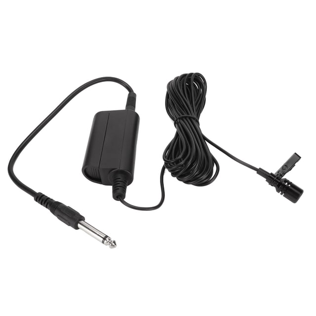 Micrófono Lavalier Micrófono Profesional Omnidireccional Clip En Micrófono Con Cable Para Guitarra Discurso Tambor Piano Saxofón