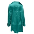 thumbnail image 4 of Pompotops Robe Décontractée Sexy Unie à Manches Longues Col en V Profond pour Femmes, 4 of 5