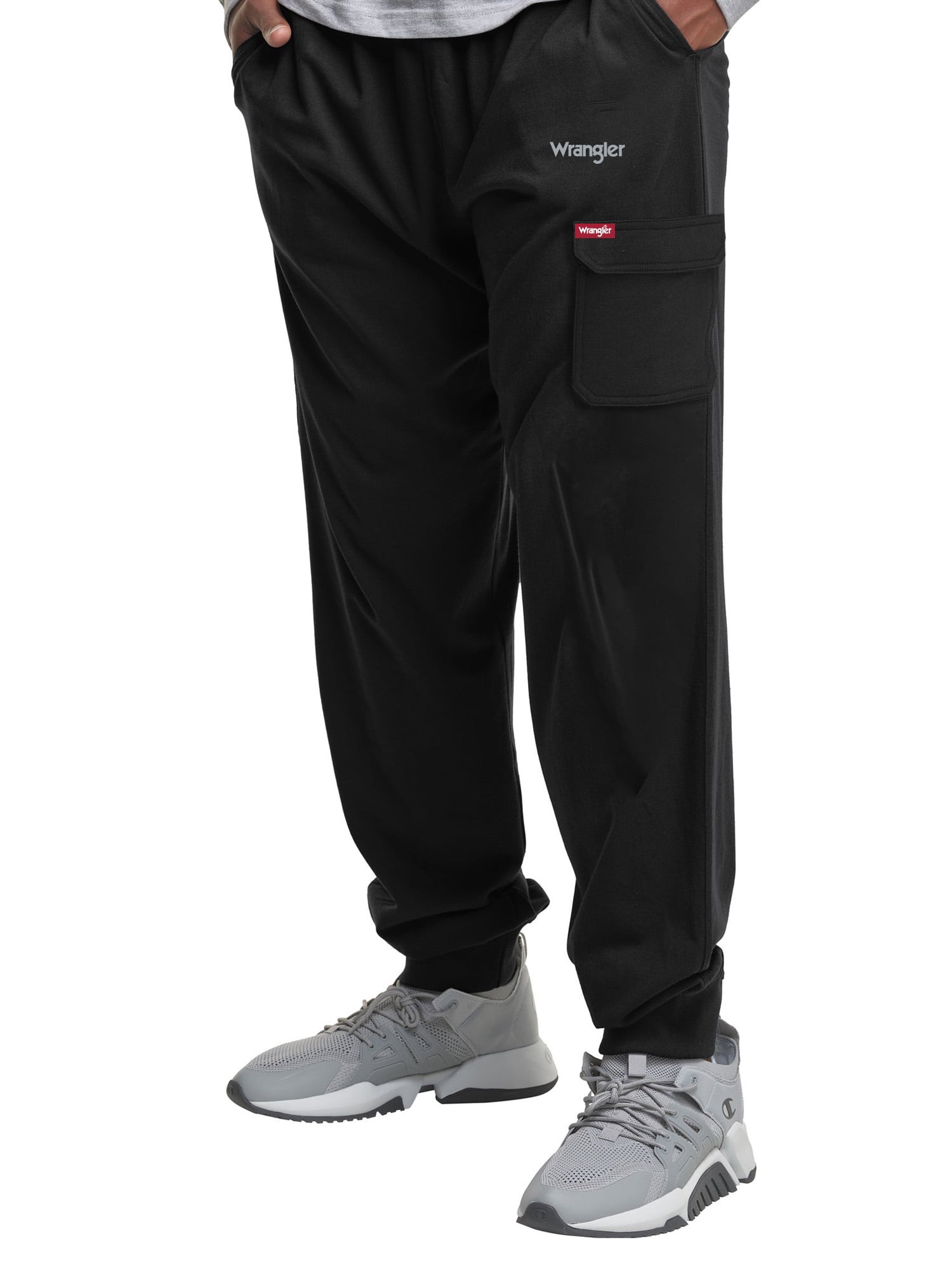 Wrangler Men's Big and Tall Cargo Sweatpant ,Big Size Up To 6XL And Tall Size Up To 4XT