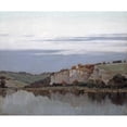 thumbnail image 3 of Sylvester, Frederick Oakes 14x12 Black Modern Framed Museum Art Print Titled - Soft Twilight Lingers, 3 of 5