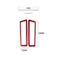 thumbnail image 3 of Real Bright Soft Car Interior Carbon Fiber Sticker DecorationRed Carbon Fiber A-pillar Air Vent Outlet Cover For Infiniti Q50 Q60Auto Car Protection Interior Accessories, 3 of 8