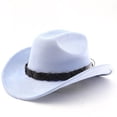 thumbnail image 2 of Western Style Outdoor Cowboy Hat Curved Brim For Travel Riding Adventure And Casual Everyday Wear, 2 of 3
