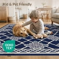thumbnail image 4 of ODIKA 8'x10' Washable Area Rug Durable, Non-Slip Front Door Trellis Covering Featuring Geometric Motifs Entrance for Living Room, Under Sectional, Family, 4 of 7