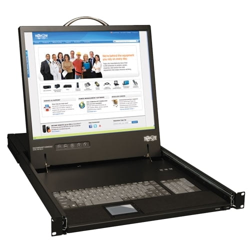 Tripp Lite by Eaton Rack Console KVM Cable Kit w/ 19" LCD PS/2 1U TAA GSA - 1 Computer(s) - 19" Active Matrix TFT LCD - 1U Height