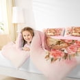 thumbnail image 3 of Erosebridal Cute Capybara Bedding Comforter Set 7pcs For Teens,Romantic Flowers Roses Queen Bedding Sets For Kids Boy Girls,Pink Reversible, 3 of 6