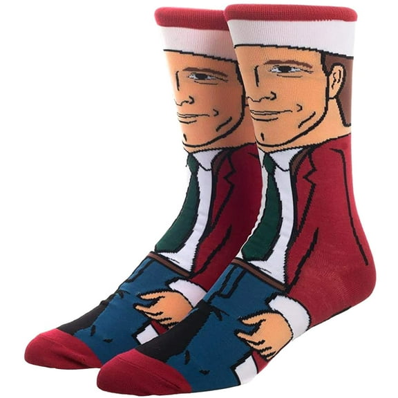 National Lampoon Christmas Vacation Clark Griswold Character Sublimated 360 Crew Socks
