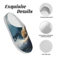 thumbnail image 5 of Lsque Surfing Guinea Pig Pattern Womens Comfort Cotton on Scuff With Memory Foam and Anti-skid Sole Slipper-40/41, 5 of 7