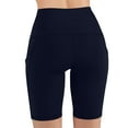 thumbnail image 5 of Annhoo Womens Yoga Legging Shorts Plus Size High Waisted Compression Workout Shorts Casual Biker Shorts with Pocket, 5 of 8