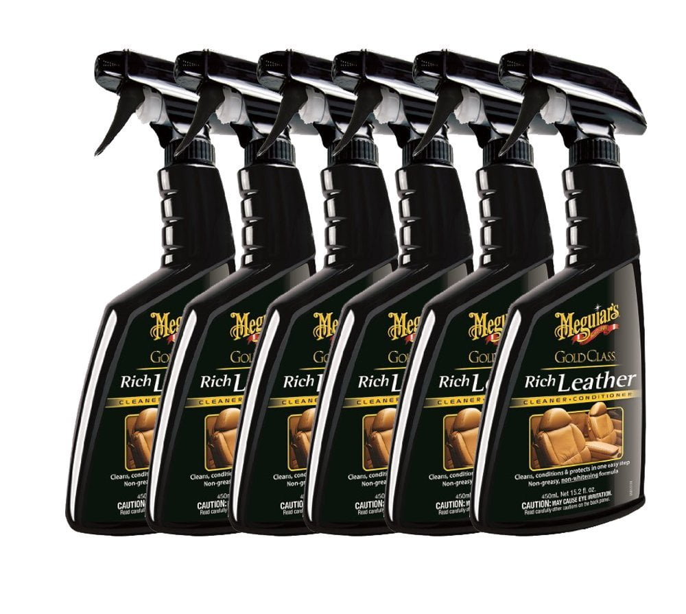 Meguiars G10916 Gold Class Rich Leather Cleaner & Conditioner 6 Pack