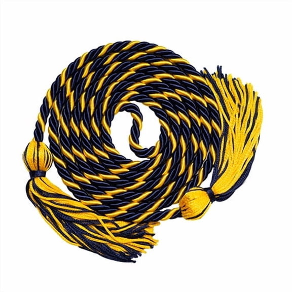 Honors Graduation Academic Honor Cord |(Navy Blue/Gold)