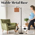 thumbnail image 4 of Arc Floor Lamp with Adjustable Lampshade Brick Wall Rustic Orange Red Tones Standing Lamp 3 Color Temperatures Dimmable Tall Pole Lamp with Foot Switch for Bedroom, 4 of 8