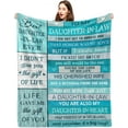 thumbnail image 1 of LHSHID Daughter in Law Gifts Blanket Daughter in Law Birthday Gifts Daughter in Law Gifts for Wedding Day Birthday Gift for Daughter in Law from Mother in Law 50"x60", 1 of 9