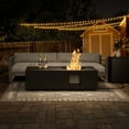 thumbnail image 1 of Evita 48" Gas Fire Pit for Outside – 50,000 BTU Outdoor Propane Fire Pit Table with Lid,Glass stone,Tank Cover, 1 of 11