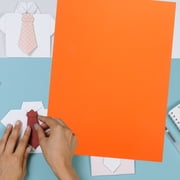 USHOBE 50 Sheets of Two Sided Crafts Paper Orange Craft Paper for Handmade Projects and Art Creation
