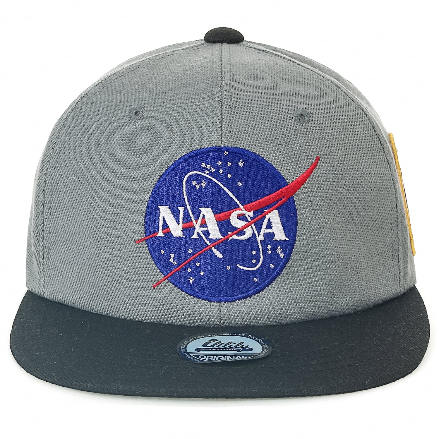 ililily NASA Meatball Logo Embroidery Baseball Cap Apollo 1 Patch Trucker Hat