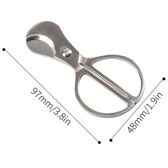 Cigar Supplies Classic Stainless Steel Cigar Scissors Round Cutter Head Guillotine Knife Smoking Accessories for Cohiba Cigar (Silver)